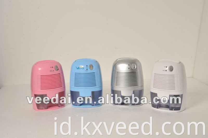 Mini Dehumidifier Mengeringkan Dehumidifier Rumah Dengan Tangki Air 500ml